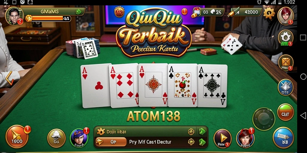 Screenshot gameplay QiuQiu ATOM138 yang menarik.