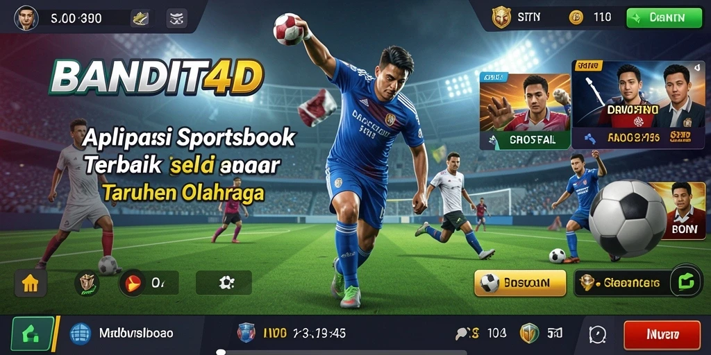 Tampilan antarmuka aplikasi BANDIT4D yang menarik dan informatif.