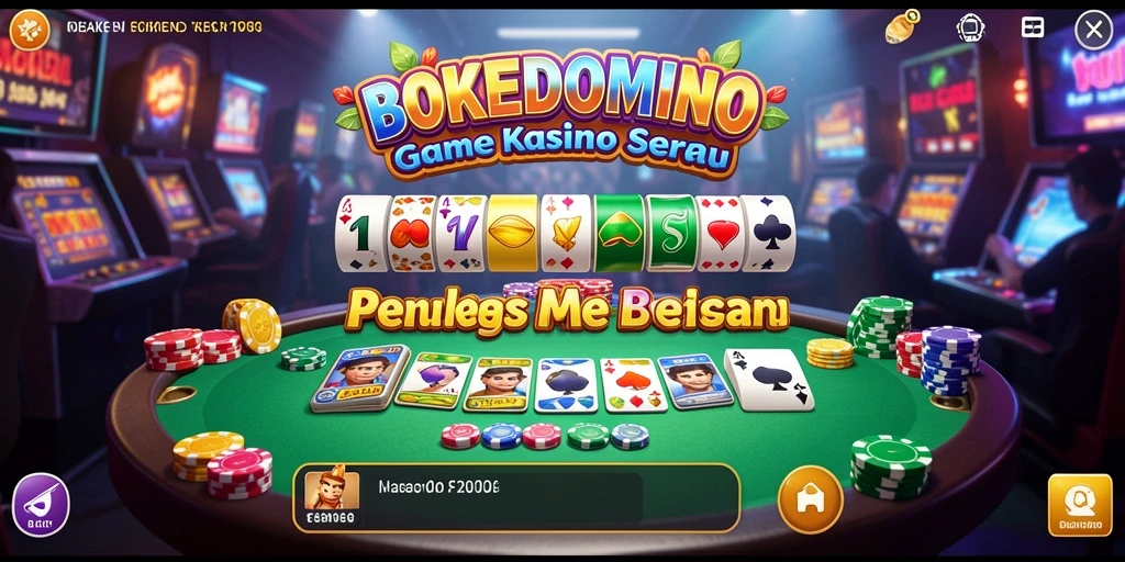 Tampilan menarik dari gameplay Kasino BOKEDOMINO yang penuh aksi.