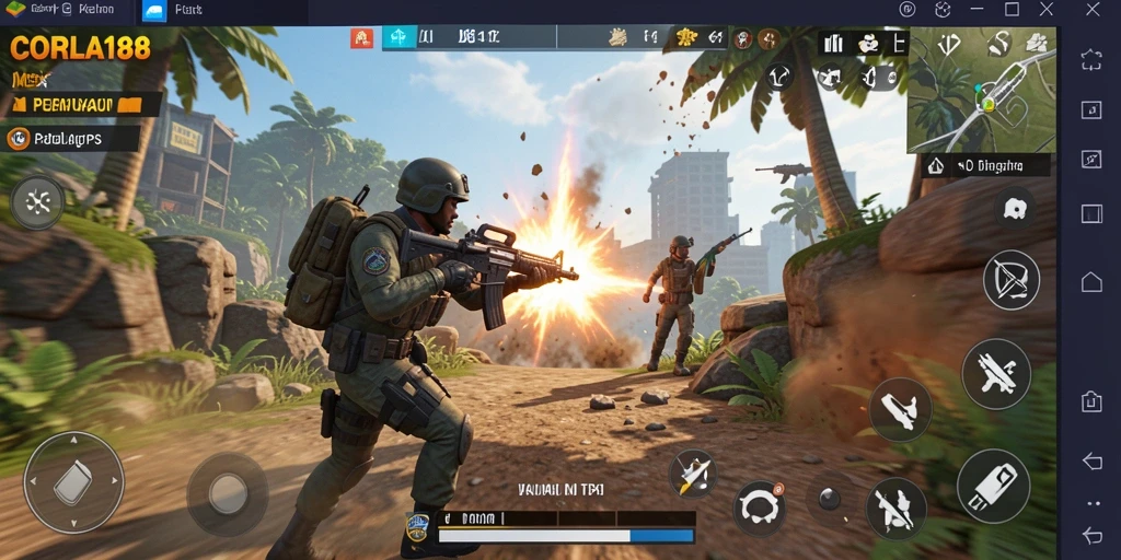 Tampilan aksi seru dari gameplay CORLA188 yang memukau.