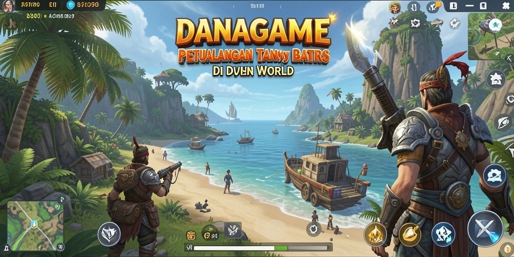 Tangkapan layar gameplay <strong>DANAGAME</strong> yang menampilkan dunia terbuka yang luas dan menakjubkan.