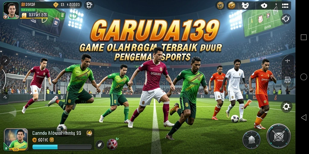 Screenshot menampilkan aksi intens dalam pertandingan olahraga di GARUDA138.