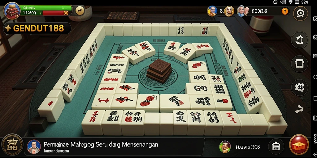 Tampilan permainan Mahjong yang menarik dan menyenangkan di GENDUT188.