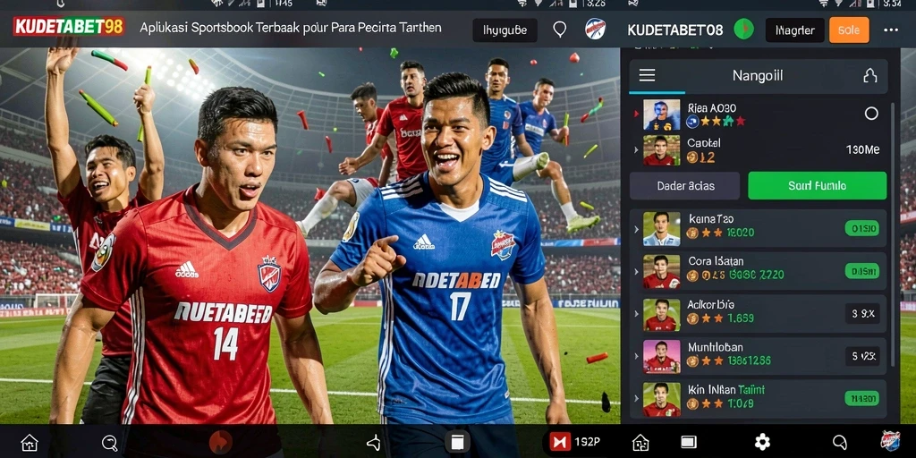 Tangkapan layar KUDETABET98 menampilkan antarmuka Sportsbook yang menarik.