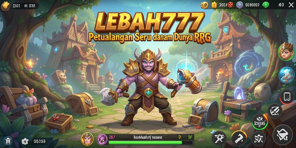 Tampilan screenshot LEBAH777 yang menunjukkan aksi bertempur seru di dunia RPG.