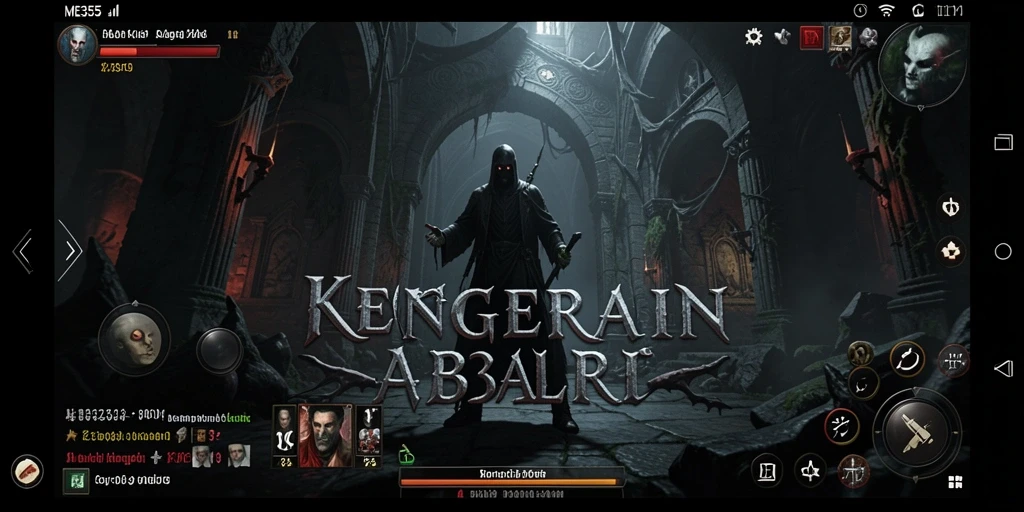 Screenshot menampilkan gameplay menegangkan di dunia kegelapan ME355.