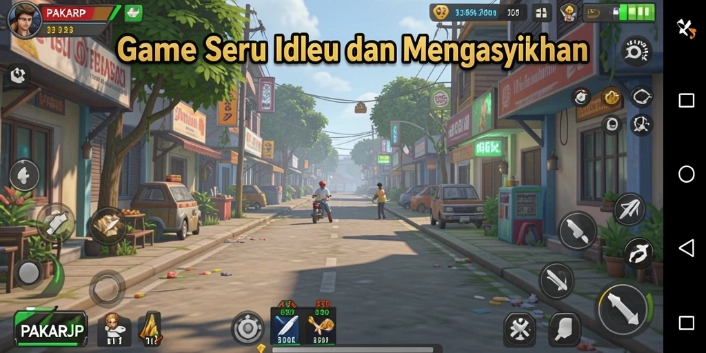 Tangkapan layar gameplay <strong>PAKARJP</strong> menunjukkan aksi santai dan strategi terkendali.