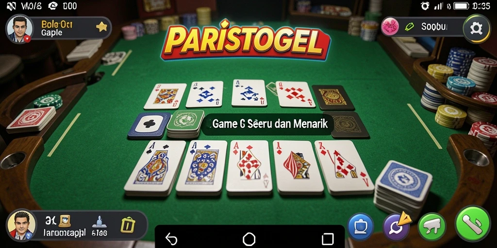 Tampilan gameplay Gaple yang menarik dan interaktif.
