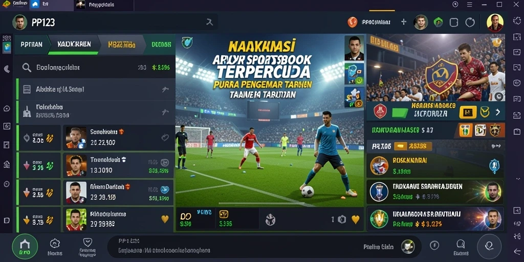 Gameplay menarik dan menegangkan di aplikasi PP123 untuk taruhan Sportsbook.