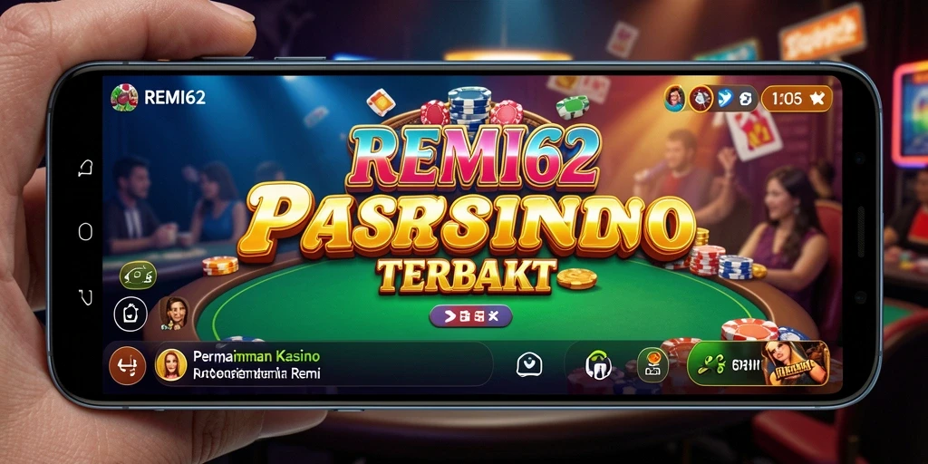 Tampilan menarik dari gameplay Kasino yang mendebarkan di REMI62.