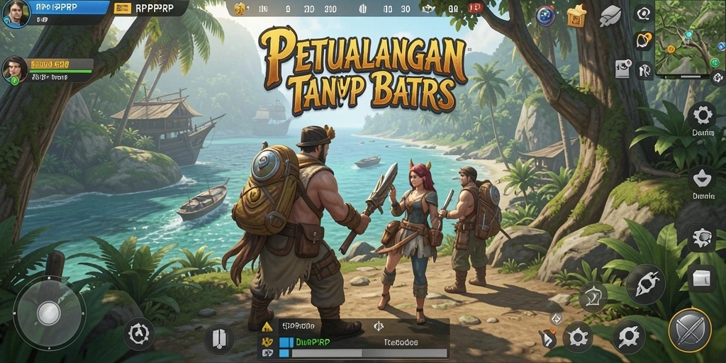 Tampilan gameplay RPRPRP yang menakjubkan di dunia terbuka.