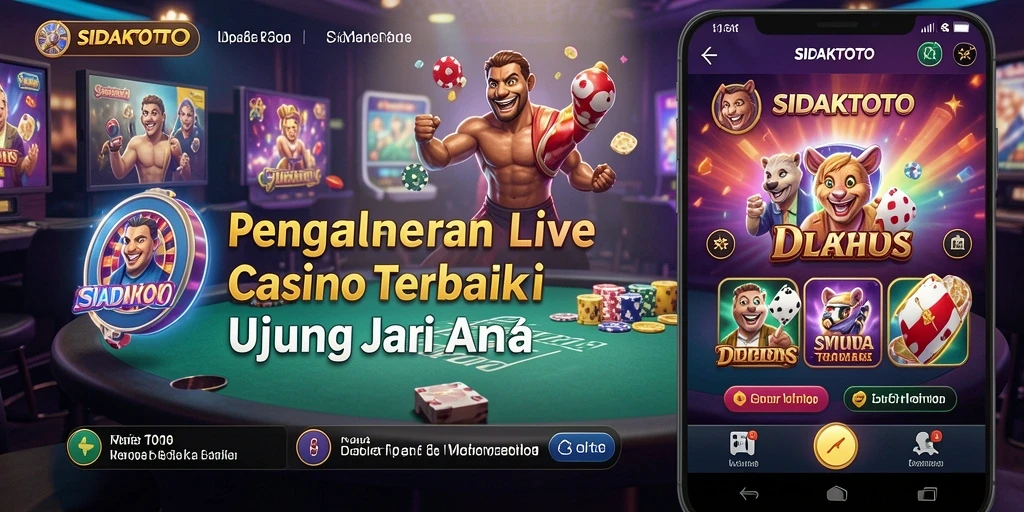 Tampilan intens saat bermain Live Casino di SIDAKTOTO.