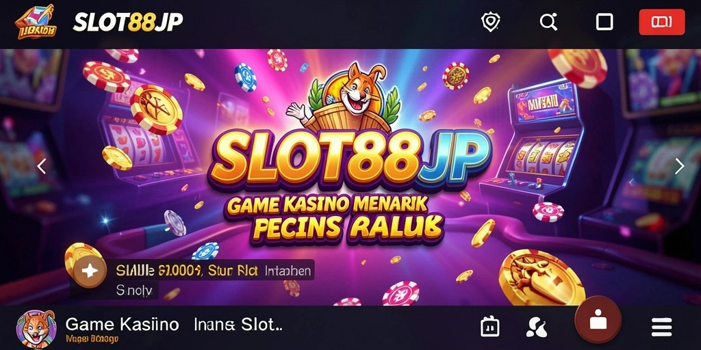 Screenshot utama menampilkan antarmuka gameplay yang menarik dari SLOT88JP.