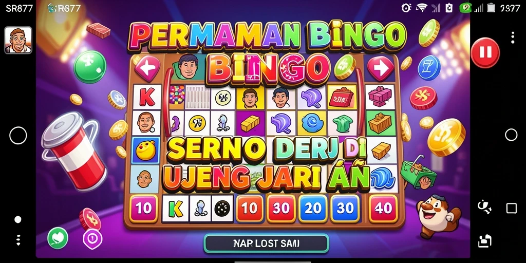 Tampilan gameplay Bingo yang seru dan penuh warna di SR877.