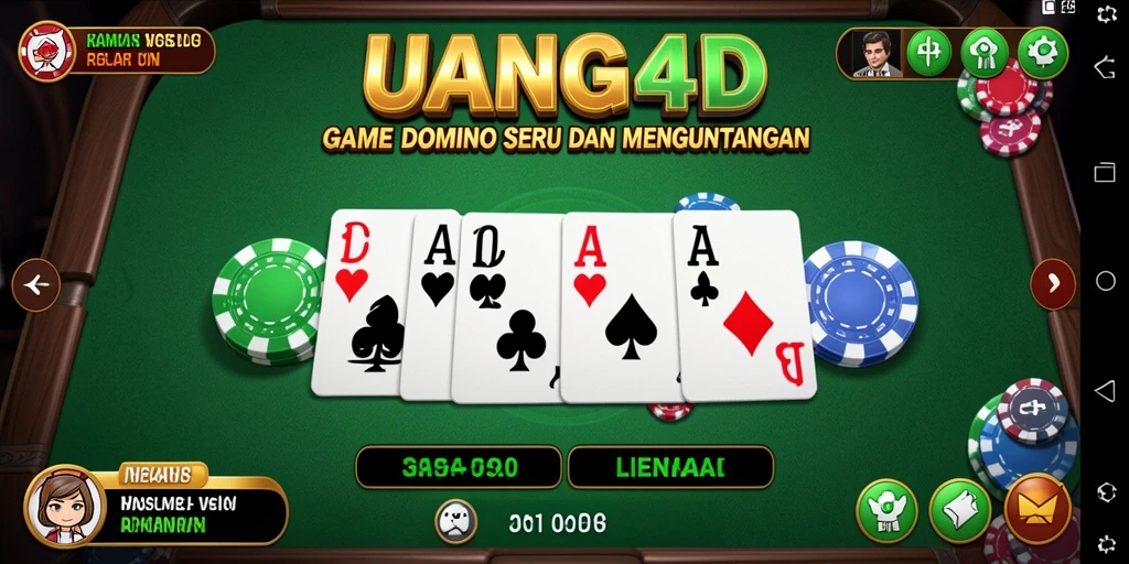 Tampilan gameplay UANG4D dengan grafis menarik.