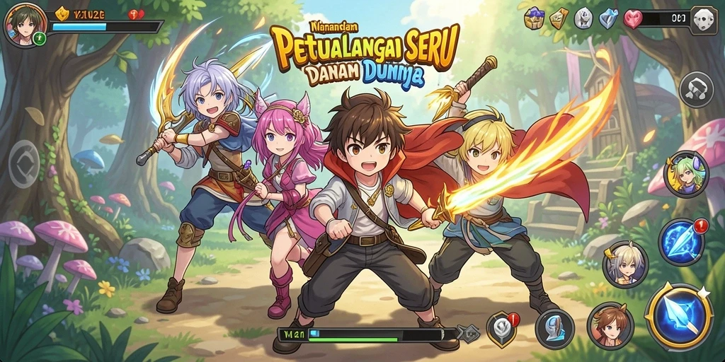 Tampilan menyenangkan dari gameplay V21 yang memukau.