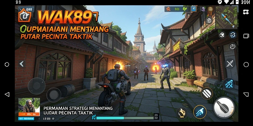 Screenshot gameplay WAK89 yang menampilkan strategi pertempuran yang mendebarkan.
