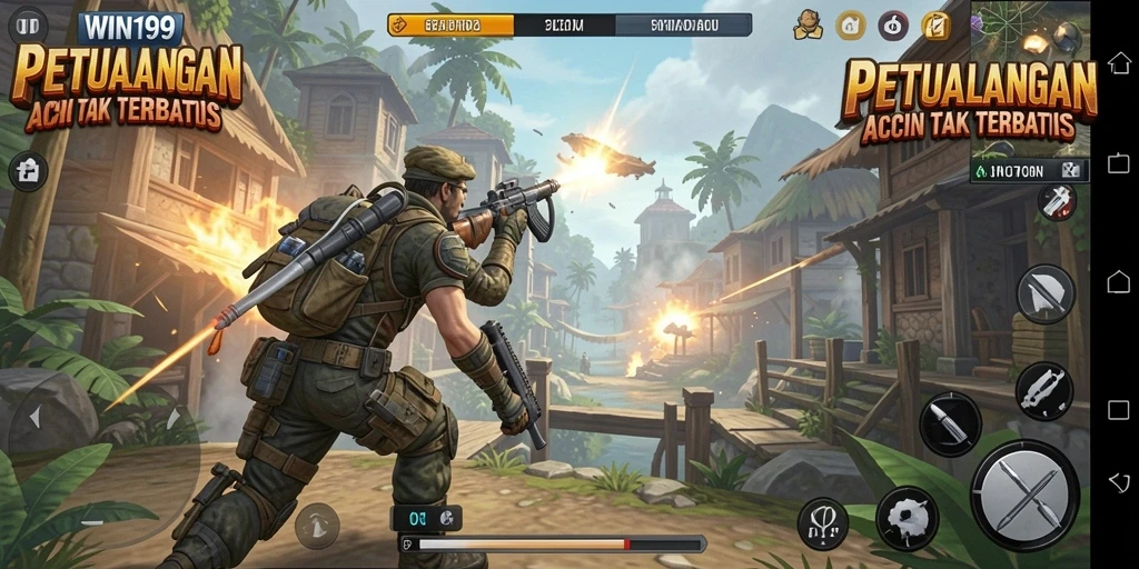Menampilkan duel aksi seru di dunia WIN199.