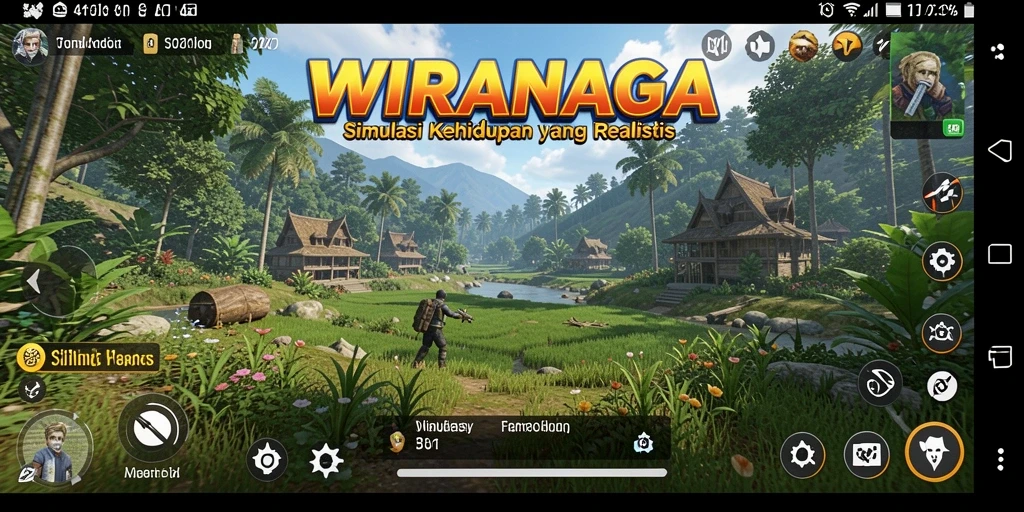 Tampilan gameplay WIRANAGA yang menarik dan penuh interaksi.