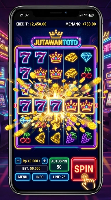 Screenshot aplikasi jutawantoto menampilkan berbagai kategori aplikasi dengan jelas.